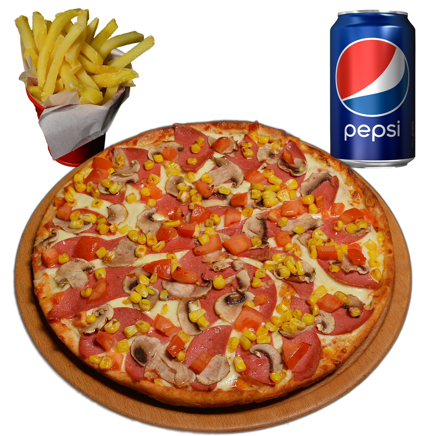 Salamlı Pizza (Küçük) Menü