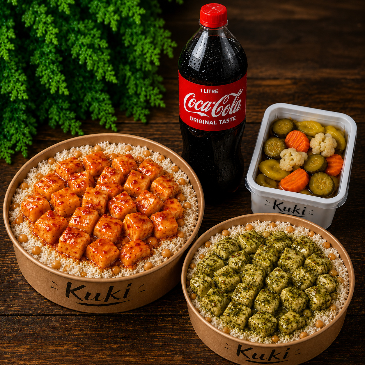 Sweet Chilli Soslu Tavuk Pilav Dağ Kekikli Tavuk Pilav 1 Litre Cola Menü