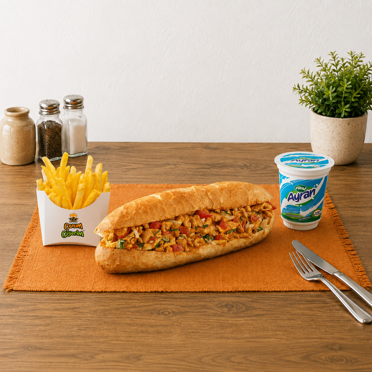 Çıtır Tavuk Tantuni Menü