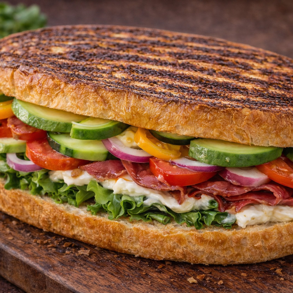Yumurtalı Ekmeğe Kahvaltı Sandviç