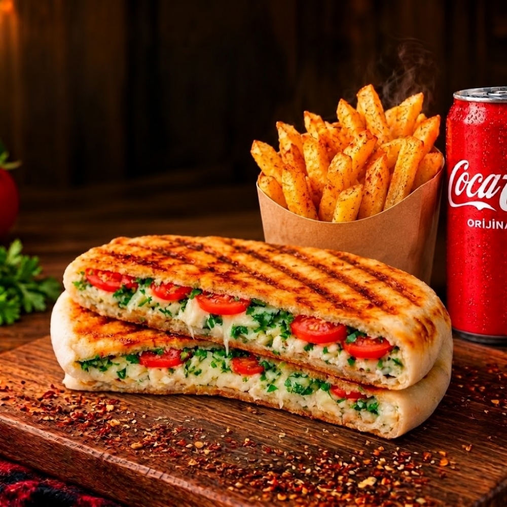 Erzincan Tulum&Domates&Maydanoz Tost Menü