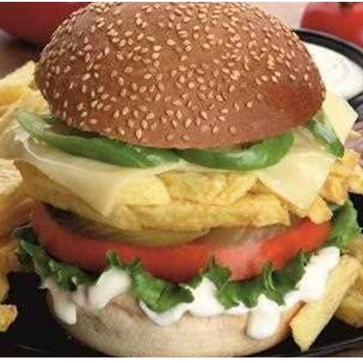 Vejeteryan Kaşarlı Burger Porsiyonu