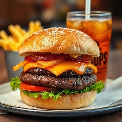 Grill burger Menü