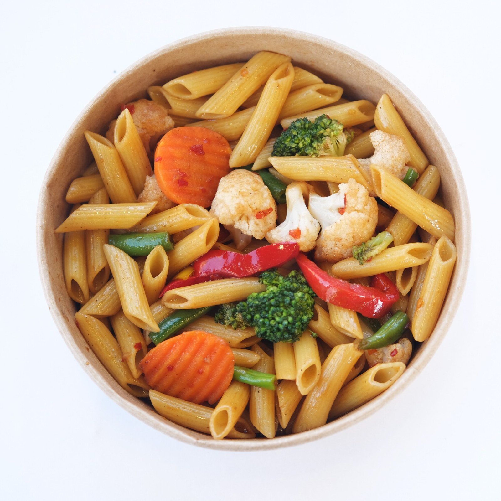 Asya Usulü Sebzeli Penne Makarna