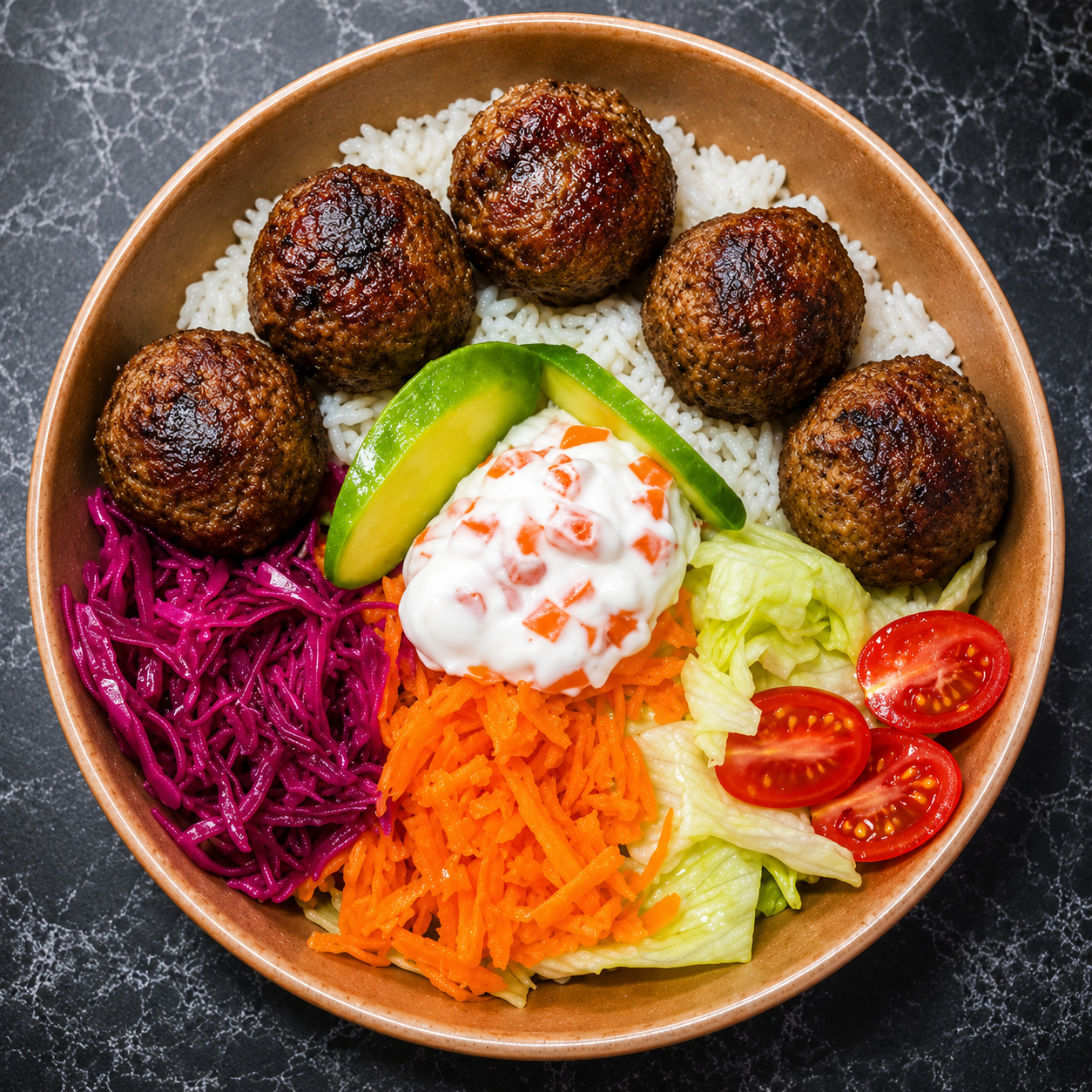 PSM Tontiş Köfte Humus Bowl