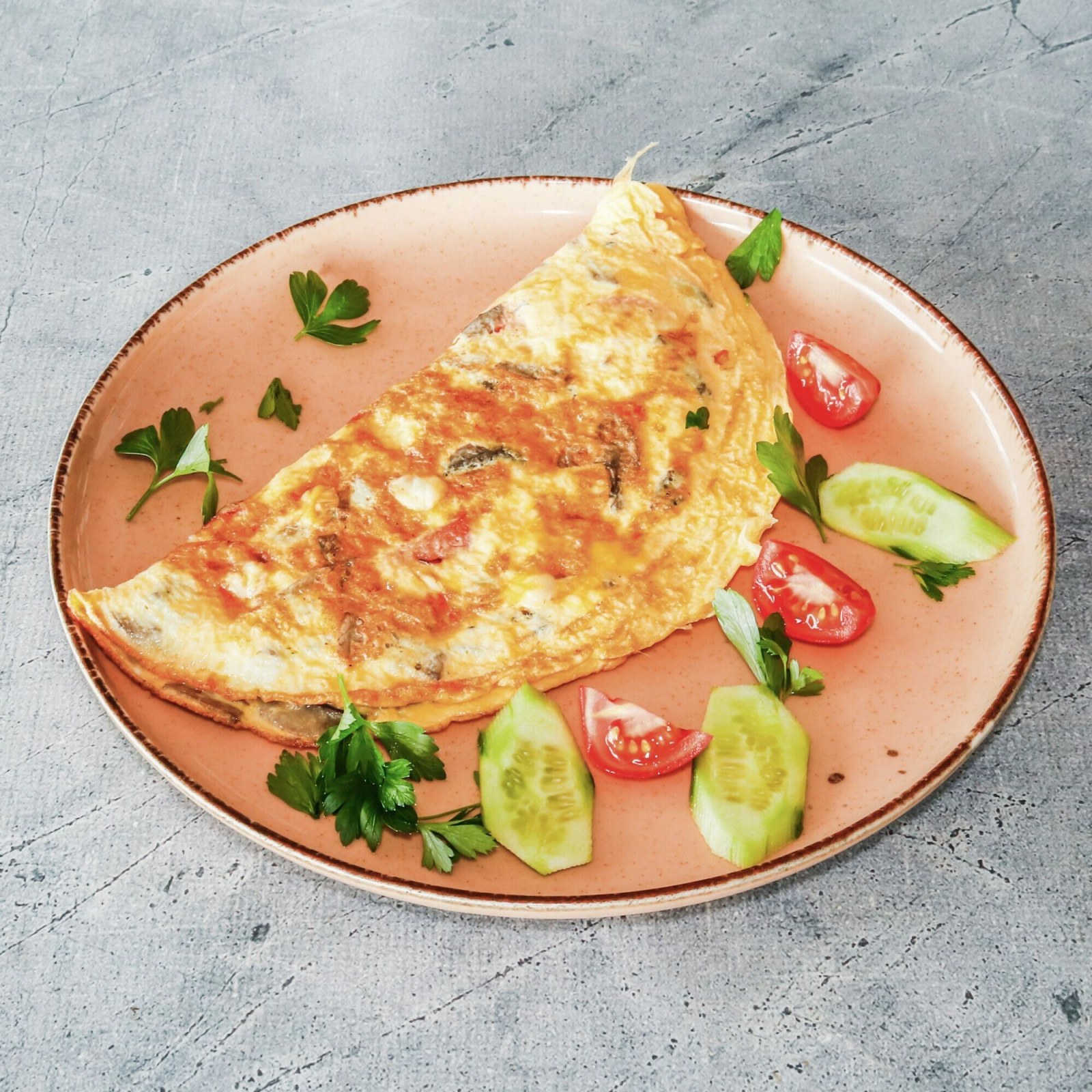 Mantarlı & Sosisli & Kaşarlı Omlet