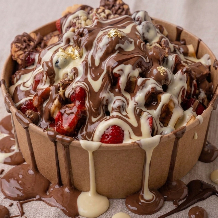 Beyaz Çikolatalı Waffle