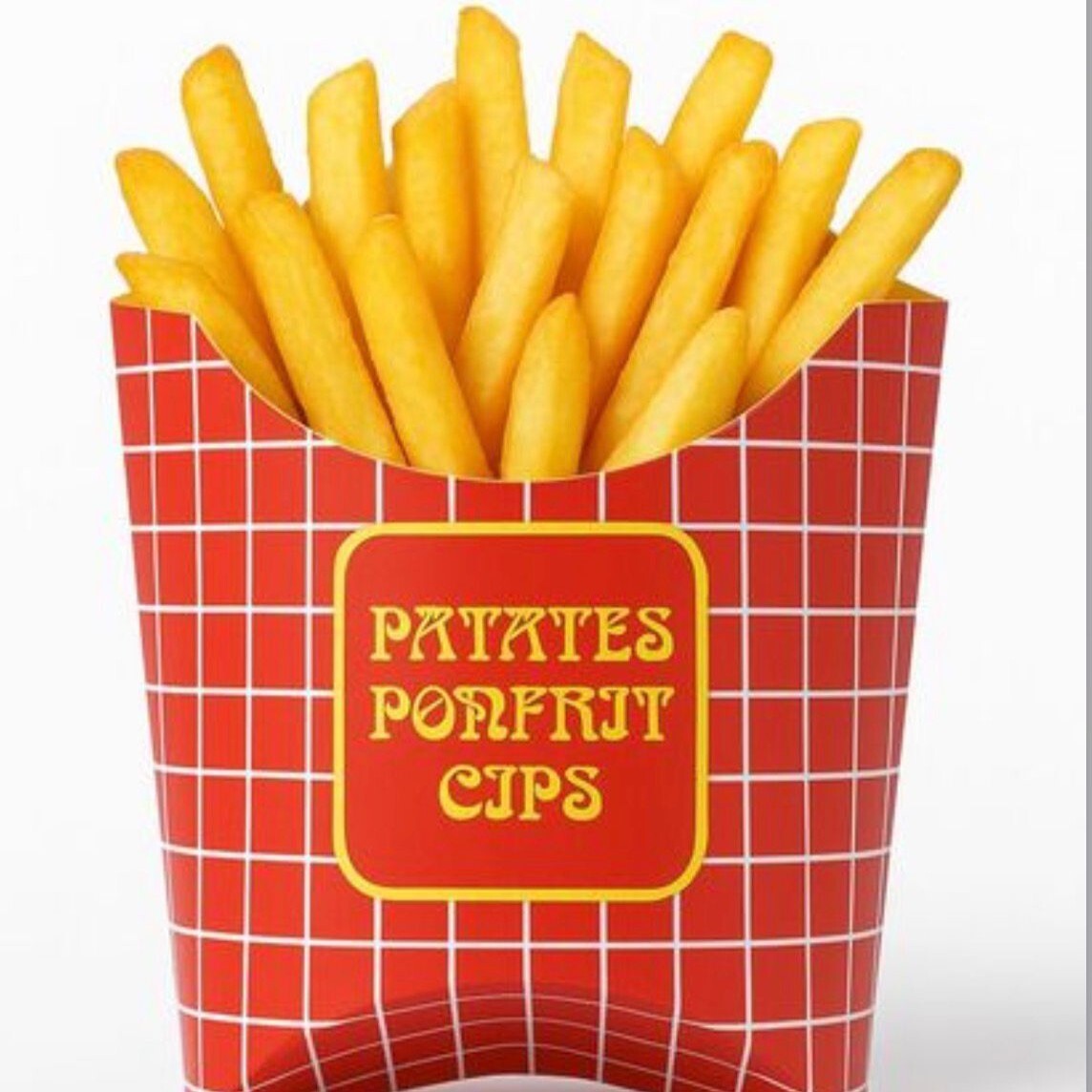 Patates Cips Yarım Porsiyon