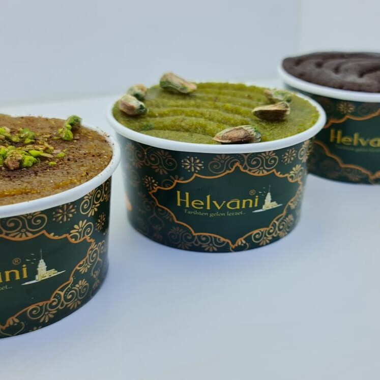 Helvani Sade Dondurmalı İrmik Helvası 4 Lü set Orta Boy