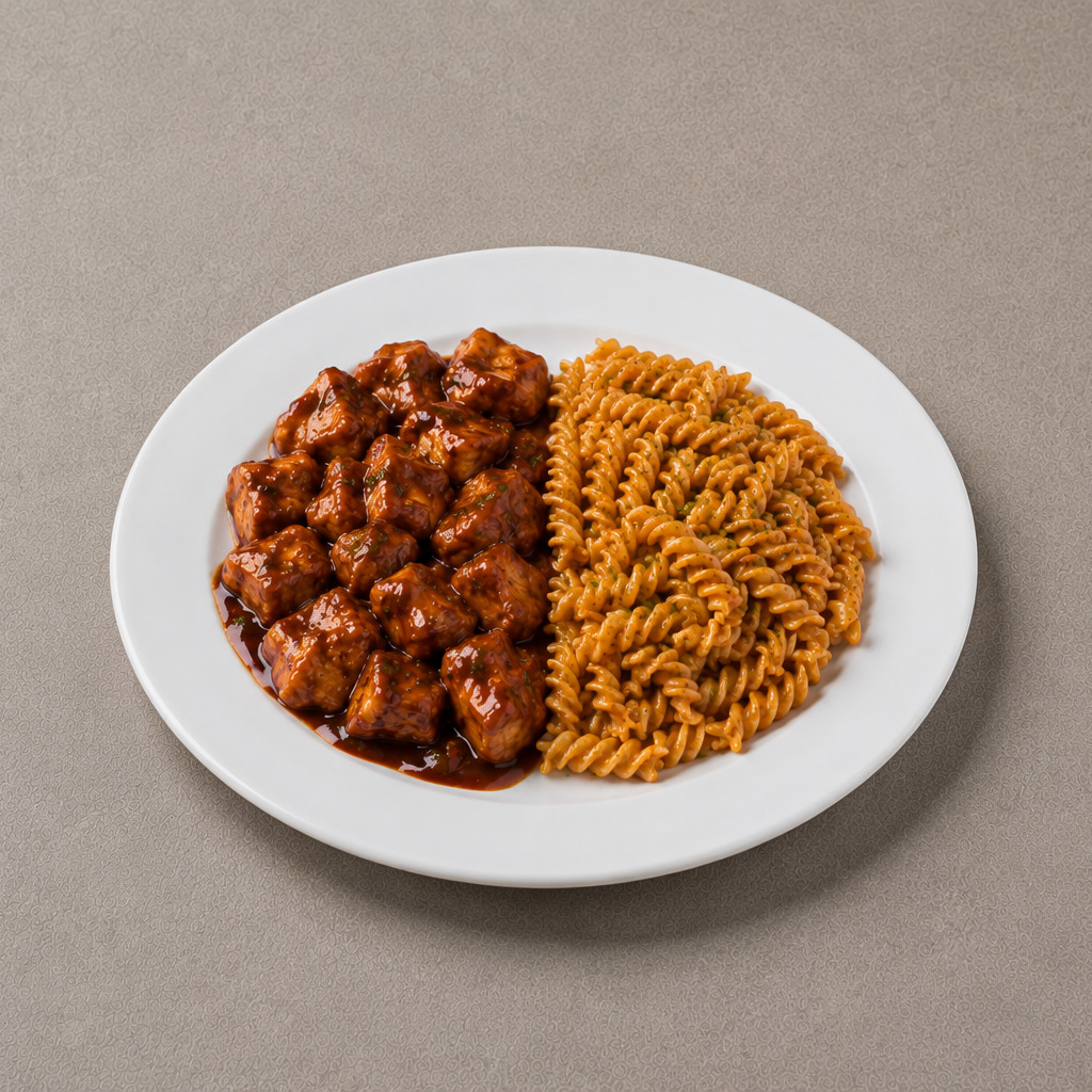 Barbekü Soslu Tavuk & Fusilli Makarna