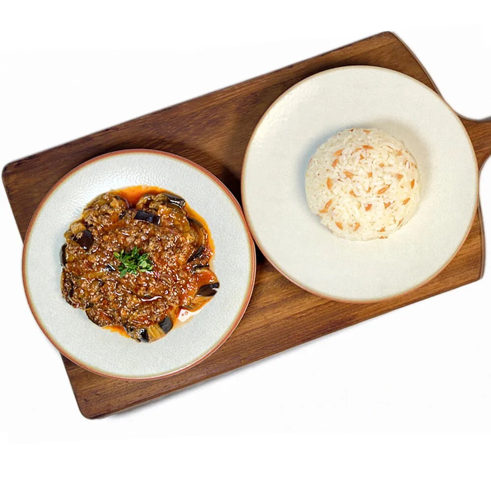 Patlıcan Musakka & Pirinç Pilavı (350 Gr.)