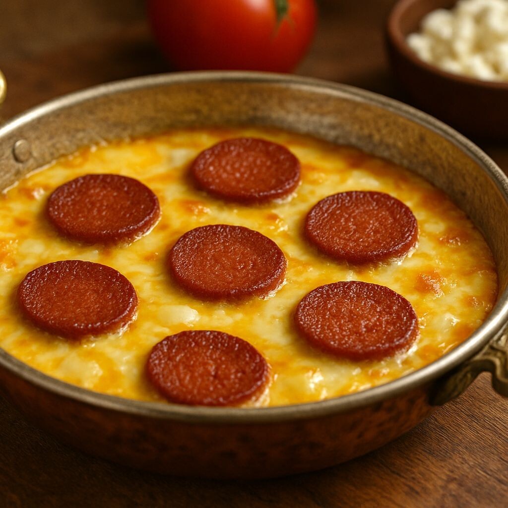 Sucuklu Kaşarlı Menemen