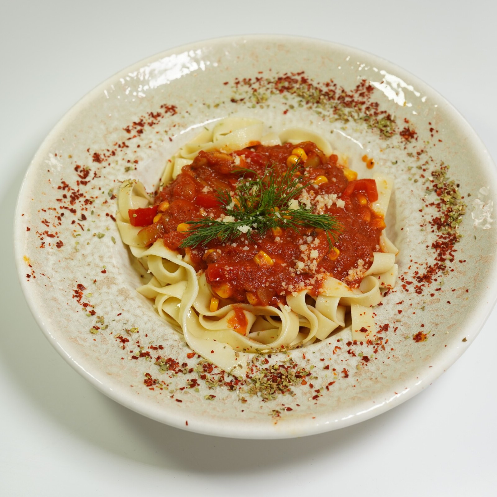Vejeteryan Soslu Fettucini