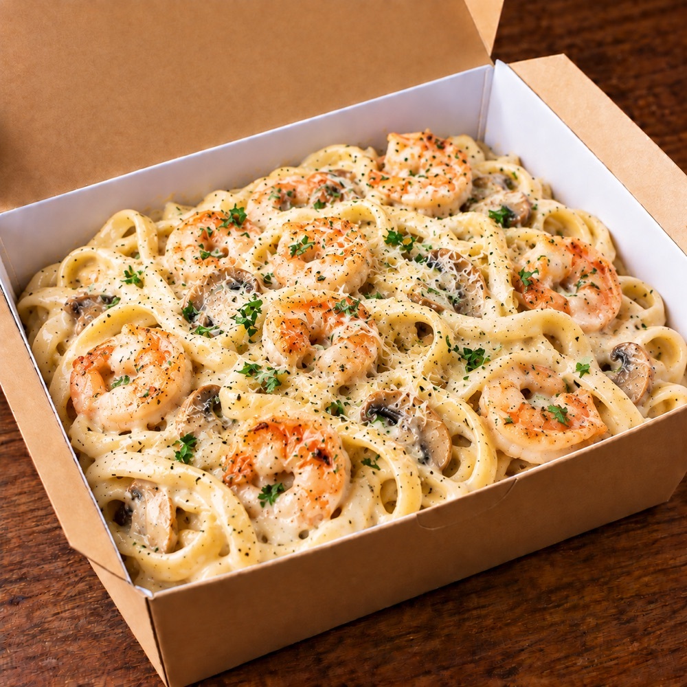 Karidesli Fettuccine Alfredo