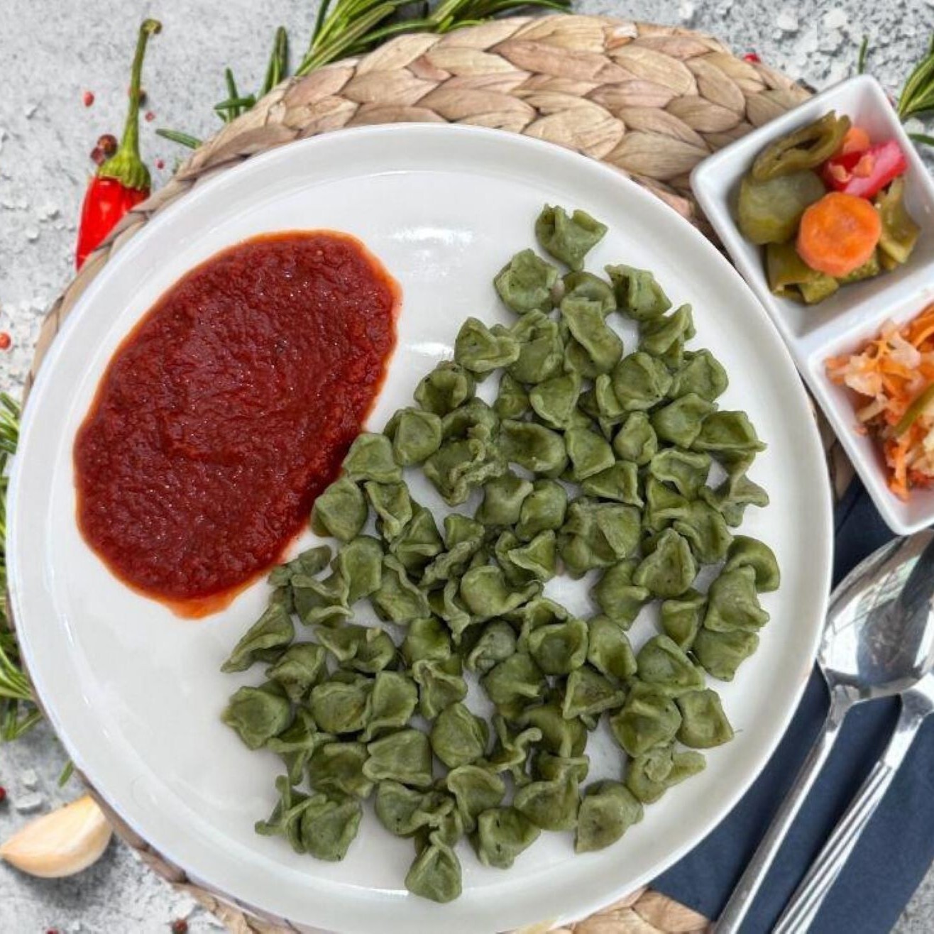 Patatesli Vegan Bohça Haşlama Mantı