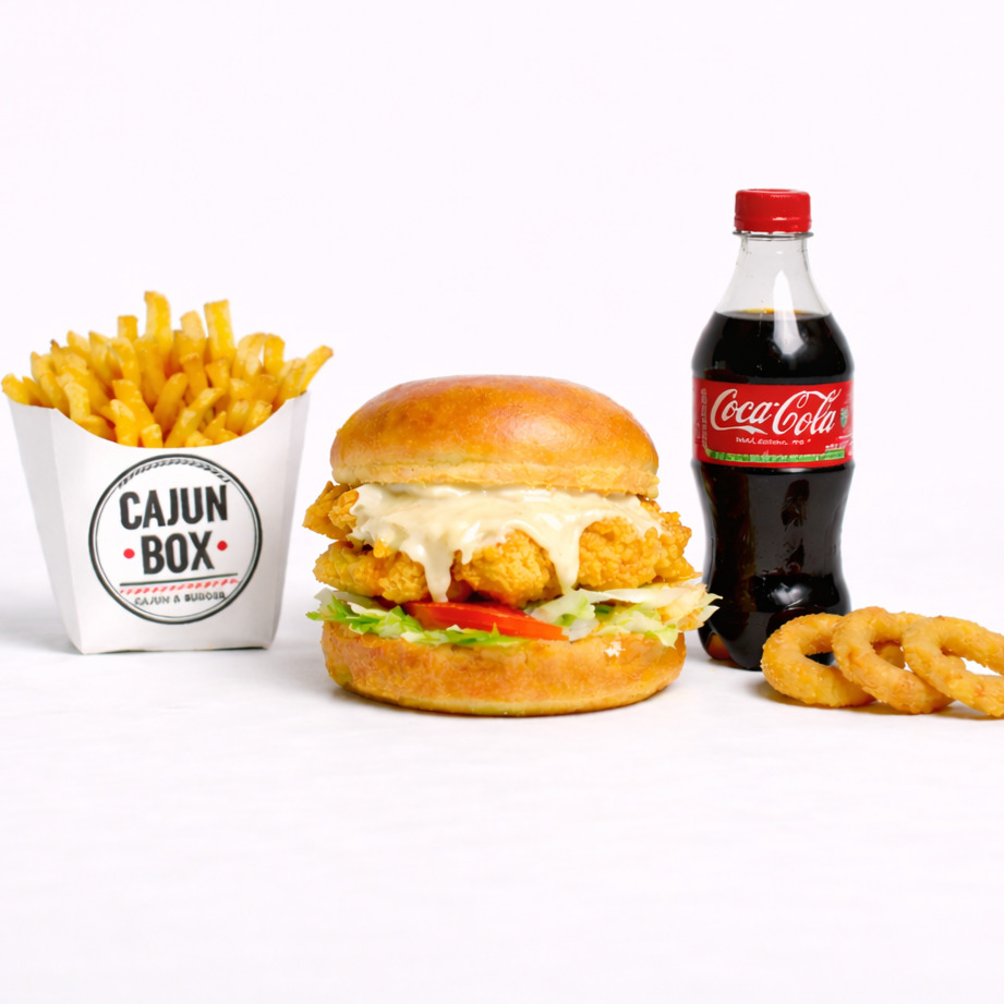 Kaşarlı Cajun Burger Menü