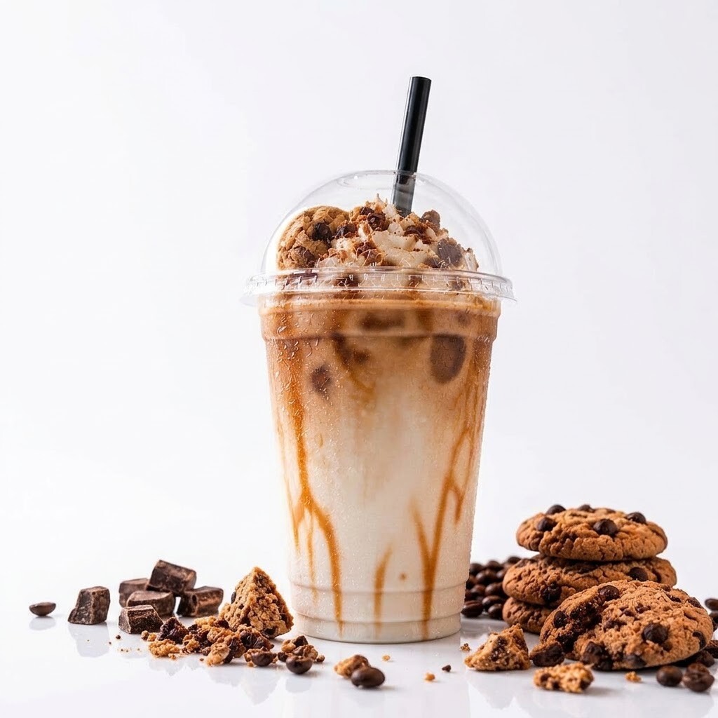 Iced Shortbread cookie latte