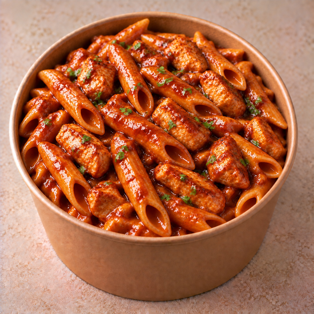 Barbekü Soslu Tavuklu Penne
