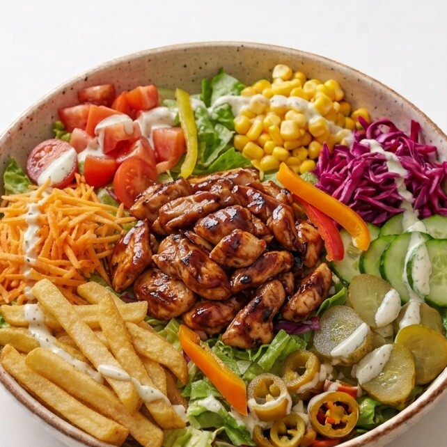 Barbekü Tavuklu Bowl