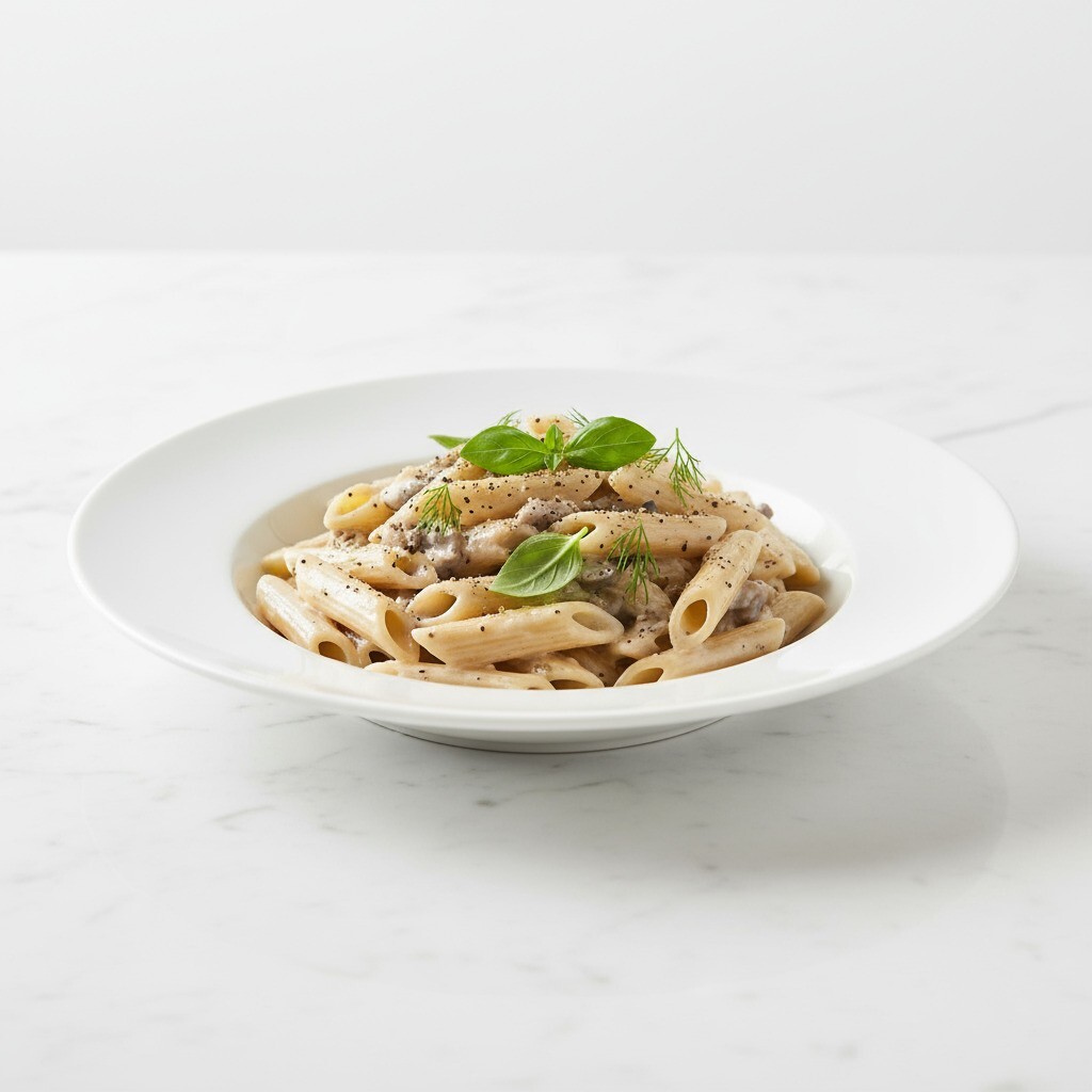 Kremalı Kekikli Penne