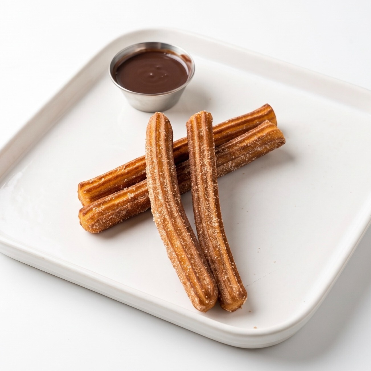 Churros Yanında Fındıklı Çikolata ile