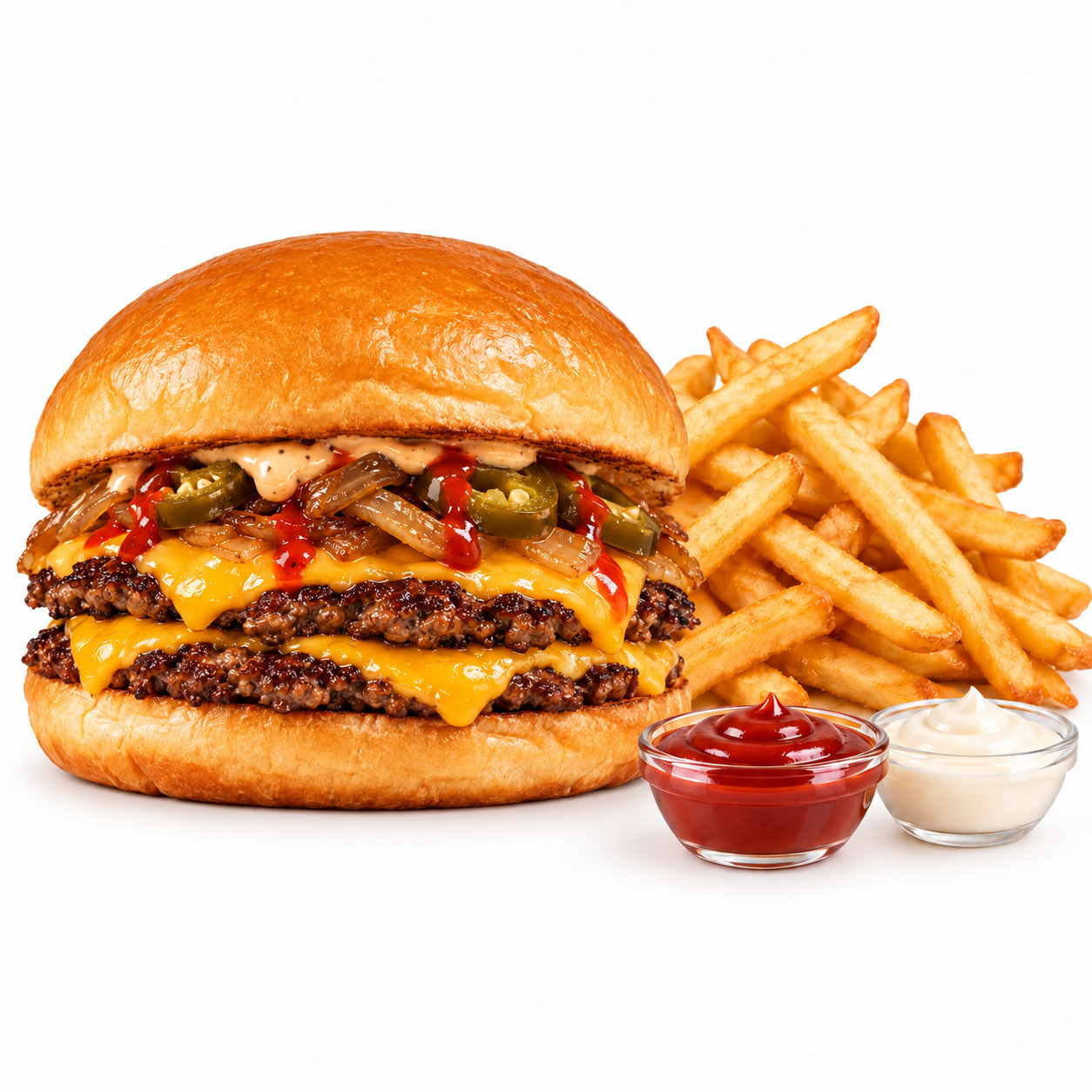 Hot Smash Burger Menü