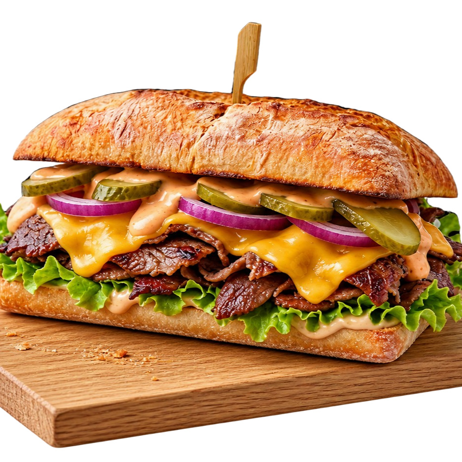 Cheesy Döner Ciabatta Sandviç