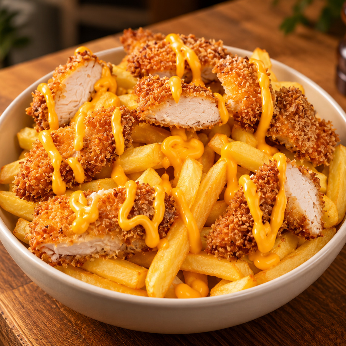 Çıtır Tavuk Cheddar Patates