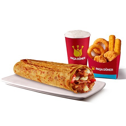 Gurme Lavaş Döner Büyük (135 gr.) & Çıtır Miks Menü