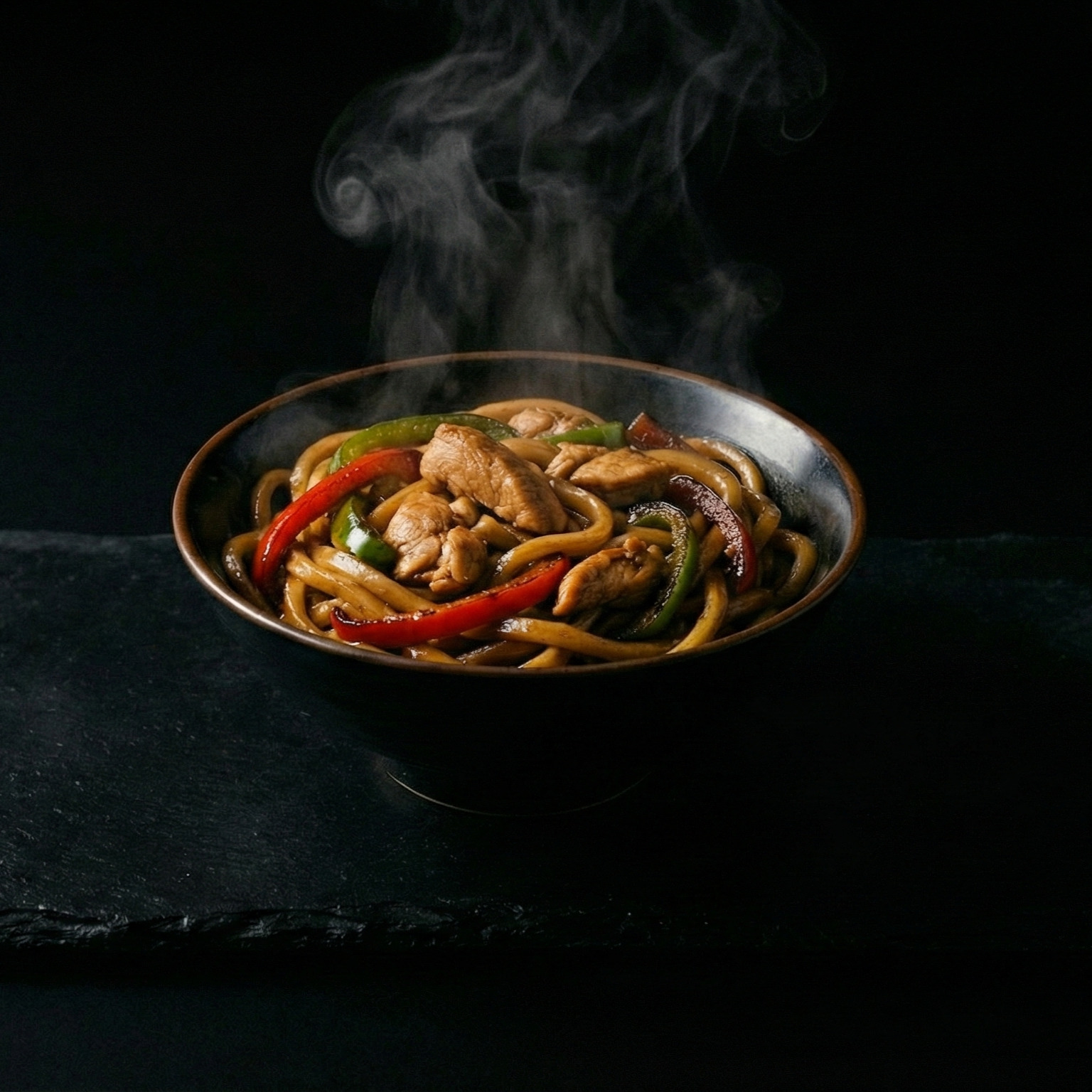 Tavuklu Udon Noodle / Chicken Udon Noodle