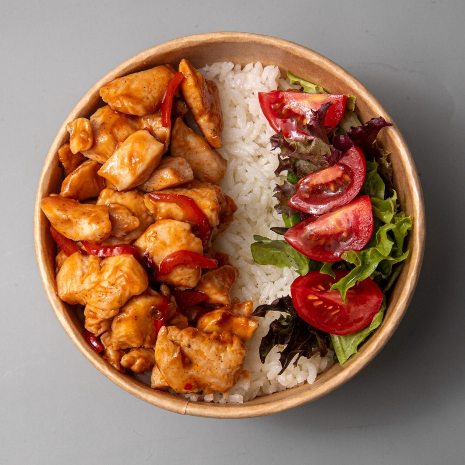 Barbekü Soslu Tavuklu Pilav Bowl