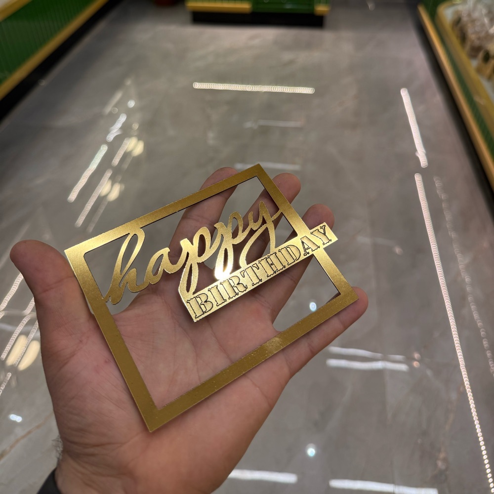 Happy Birthday Kare Gold Pleksi