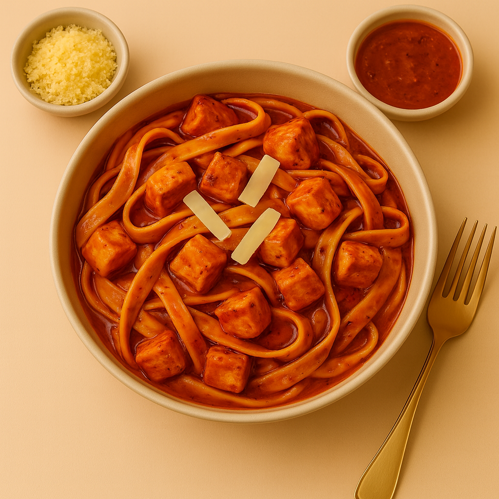 Meksika Tavuklu Fettucine