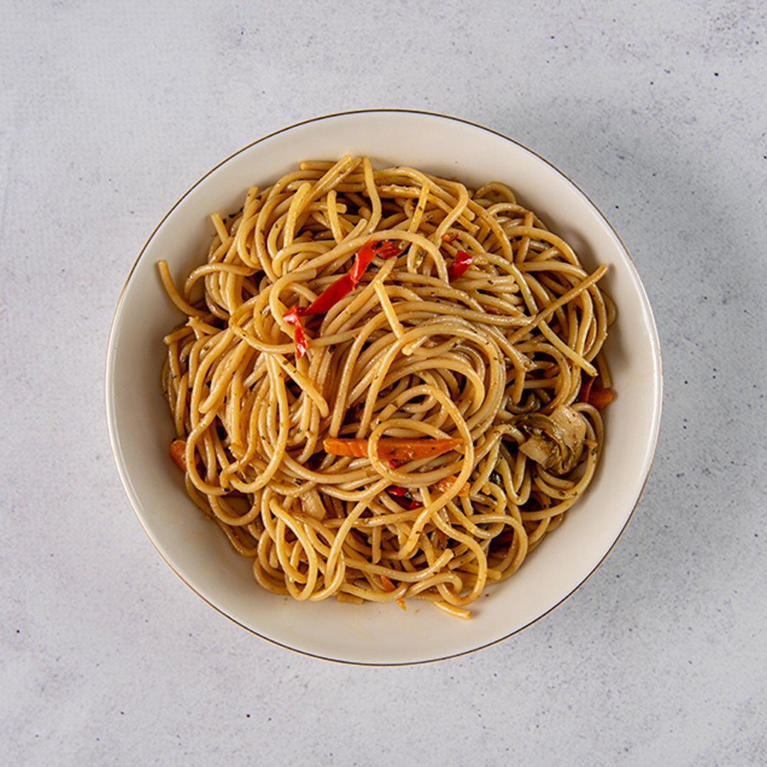 Sebzeli Spagetti