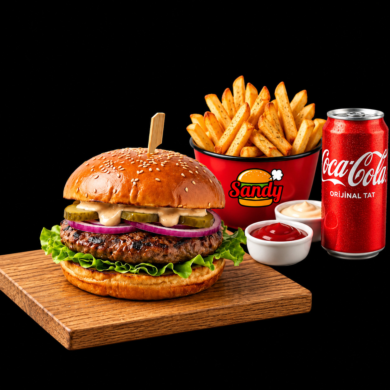 Classic Sandy Burger Menü