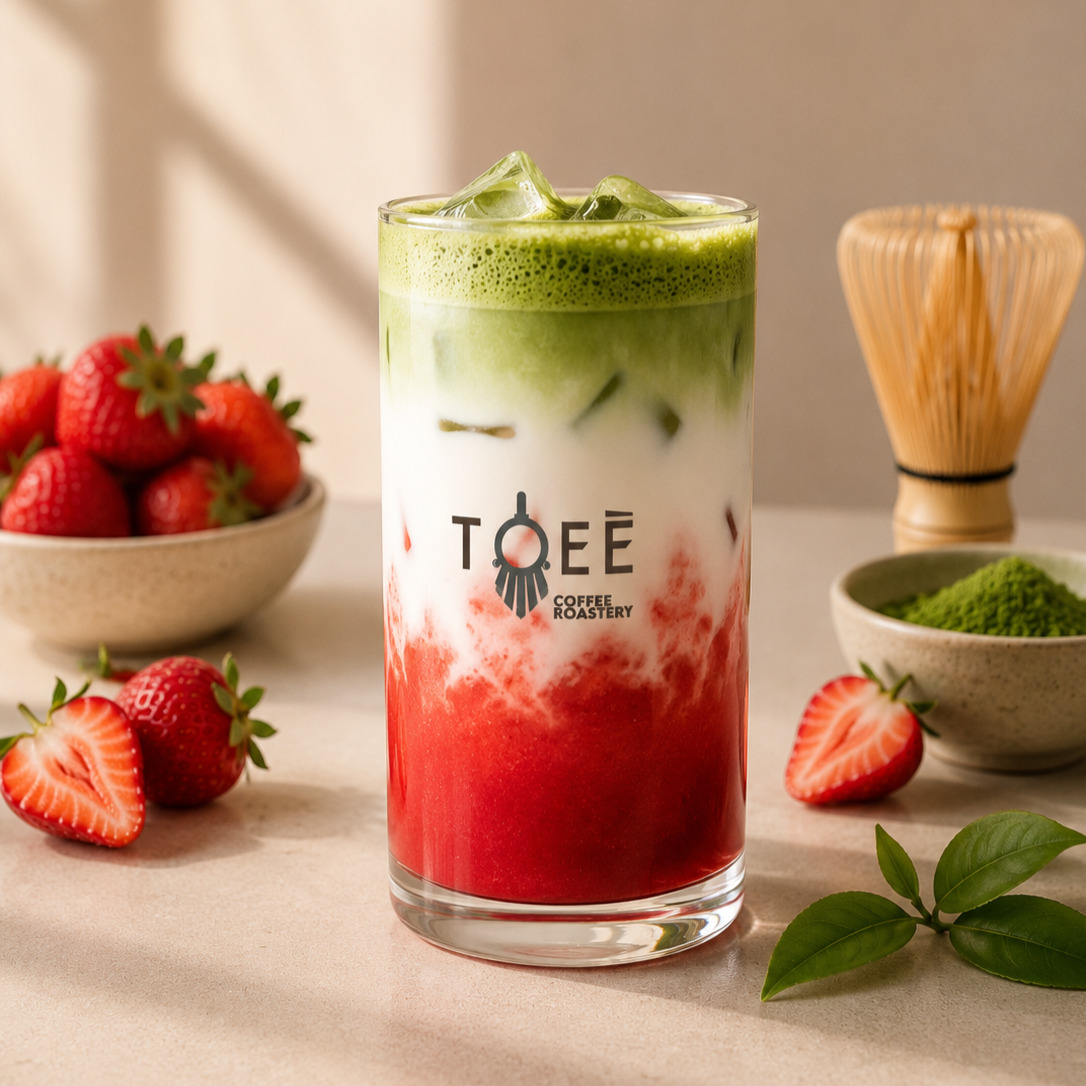 Strawberry Matcha Latte (14 oz)