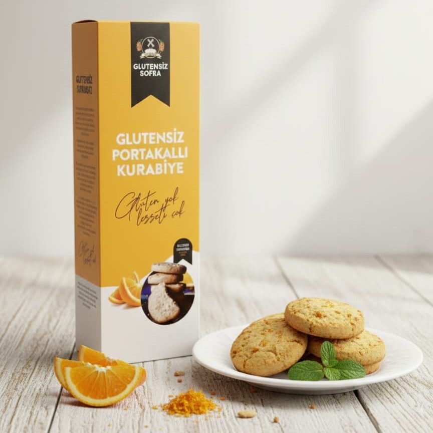 Glutensiz Portakallı Kurabiye