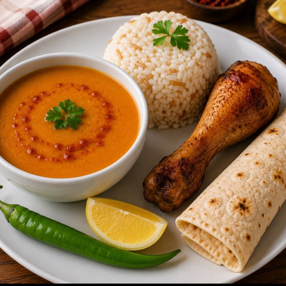 Mercimek Çorbası Baget Pilav