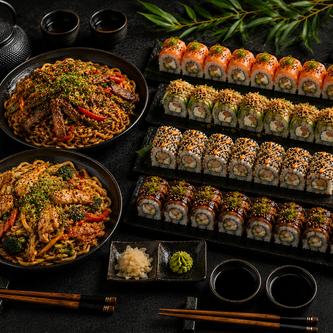 2 Noodle + 4 Sushi (32 Parça)