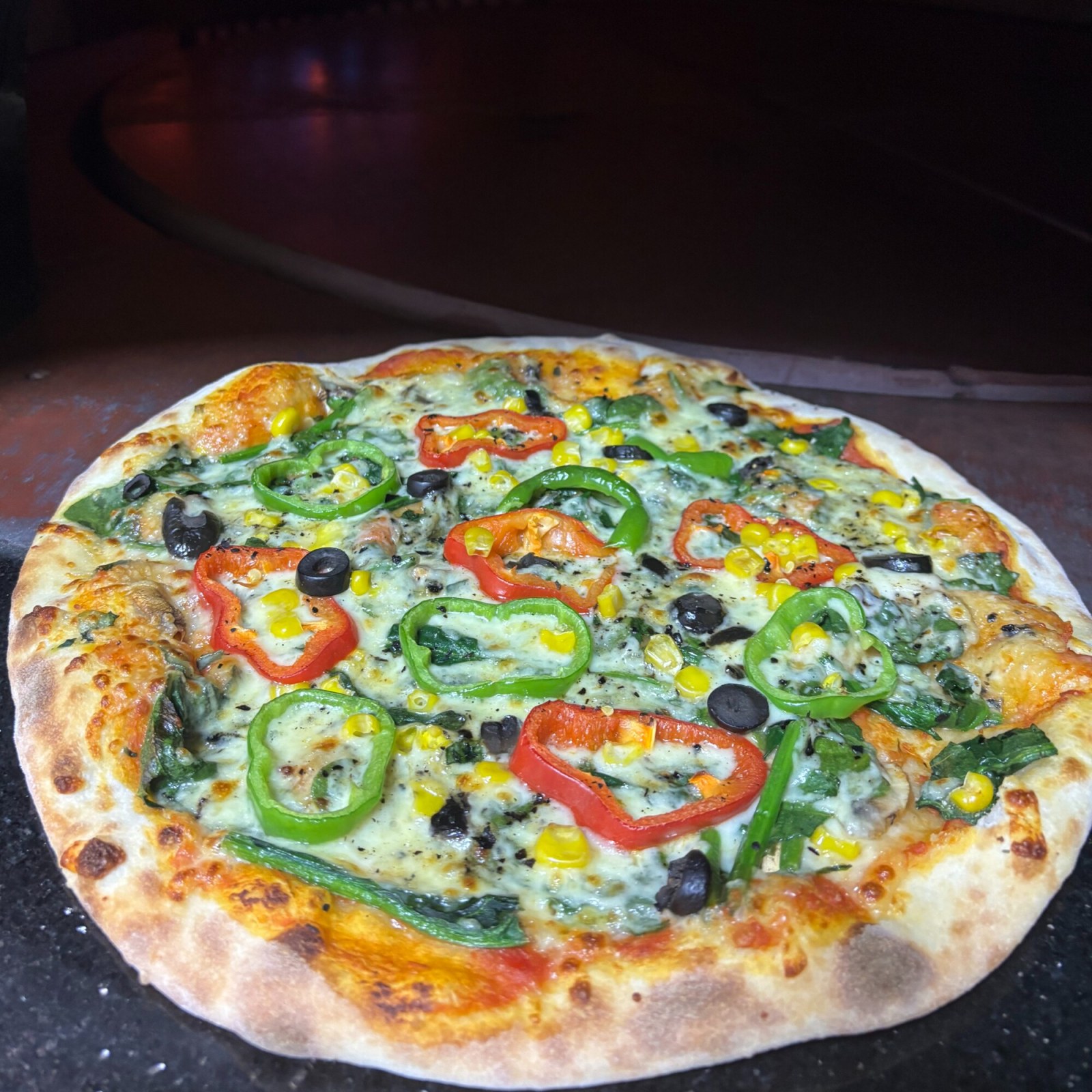 Ispanaklı Pizza (Orta)