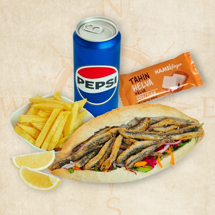 Ekmek Arası Hamsi Menü
