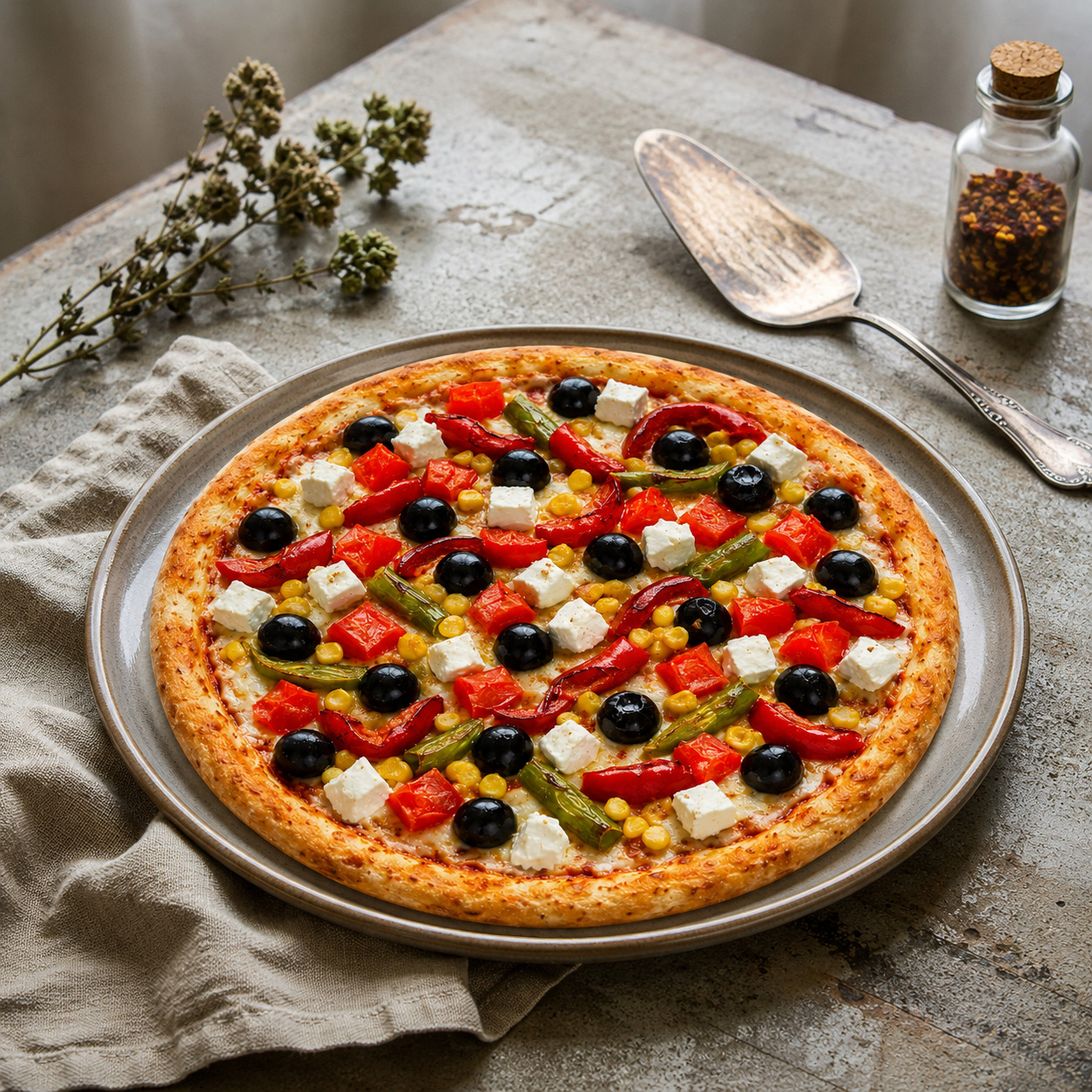 Akdeniz Pizza (Küçük)