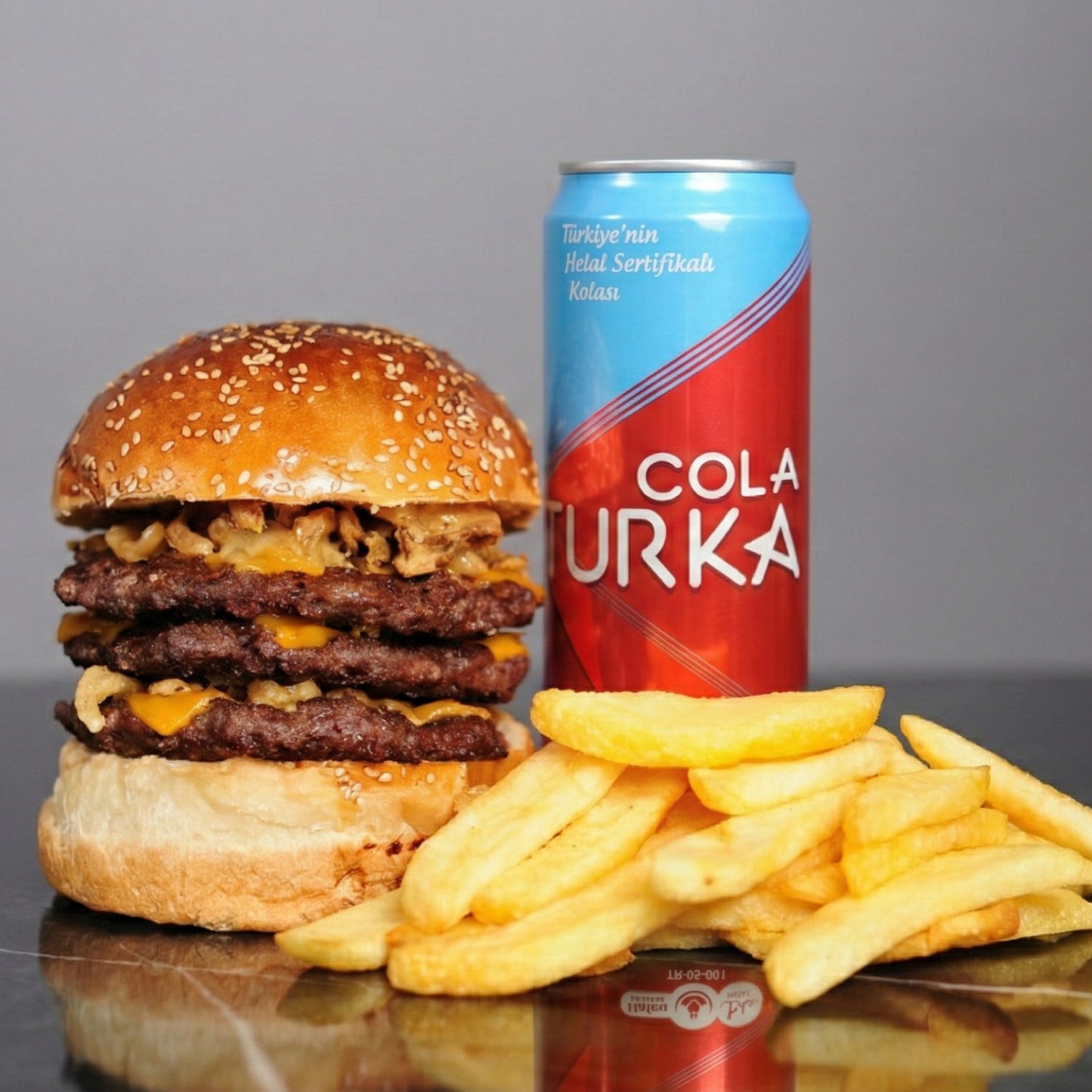 Triple Burger Menü