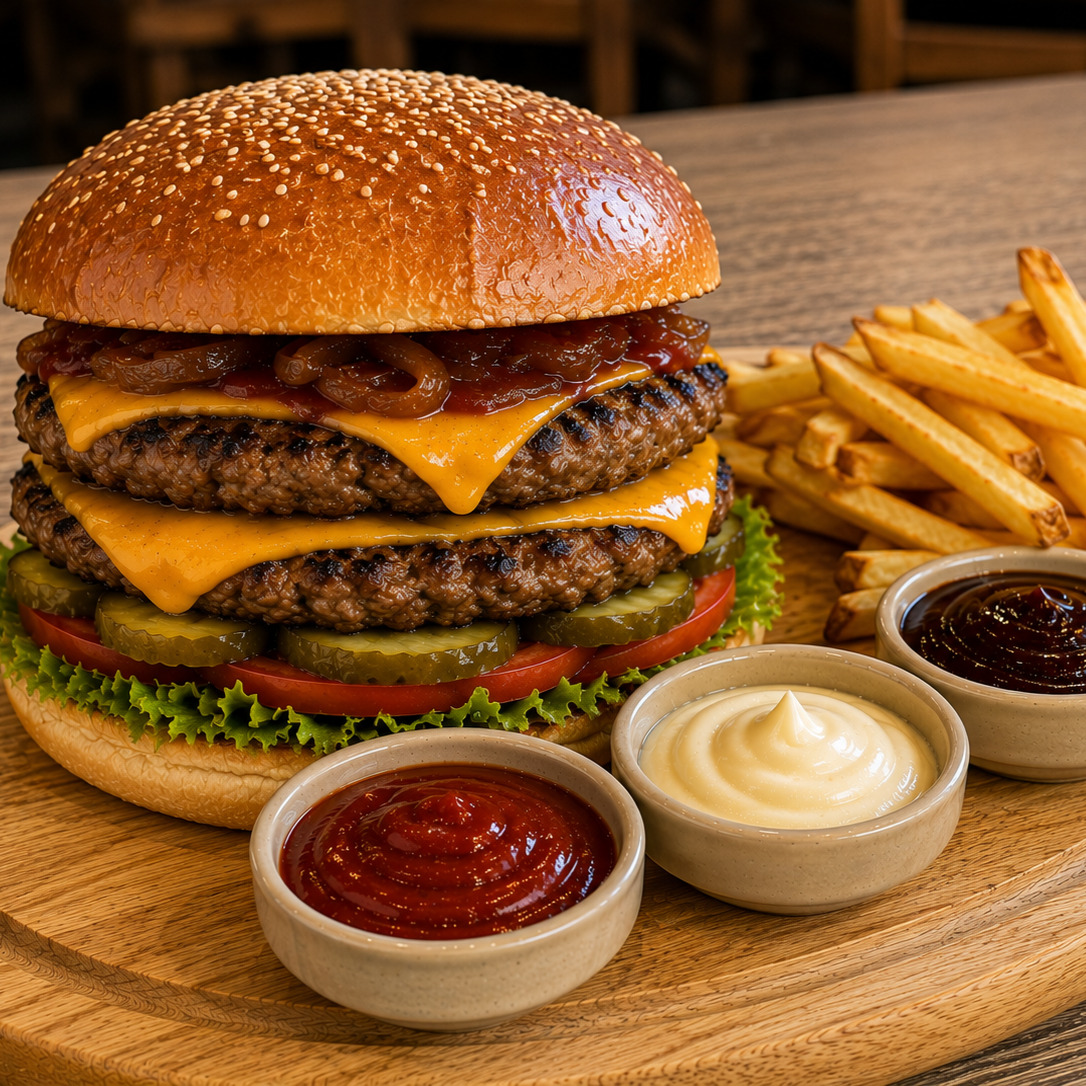 Double Meksican Burger Menü