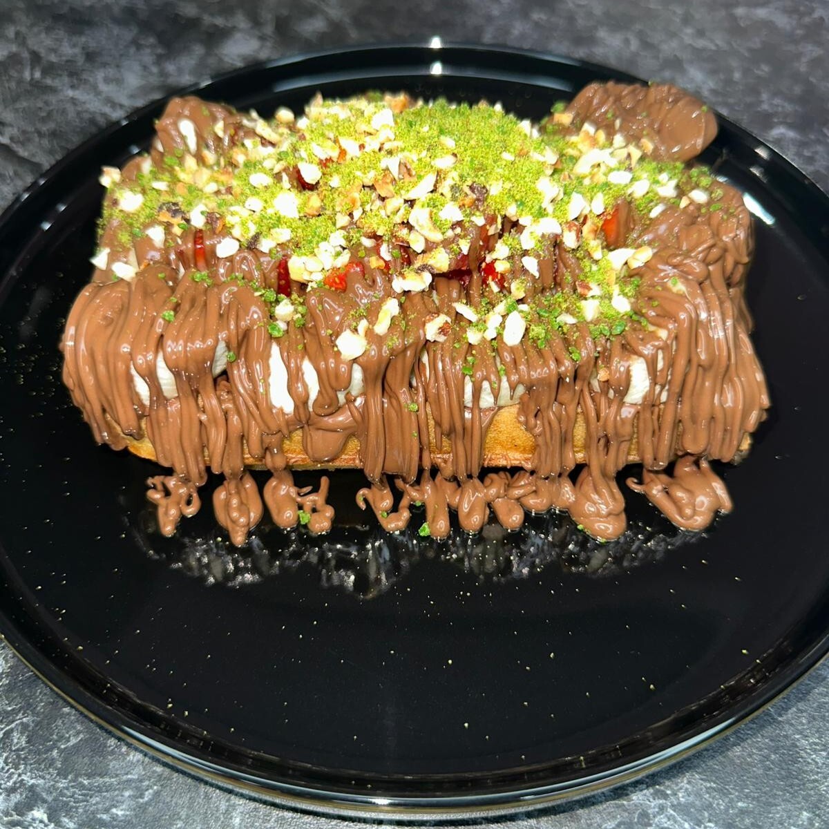 Sütlü Çikolatalı Waffle (Tek Kişilik)