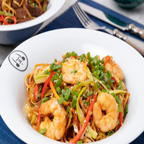 Karidesli Noodle