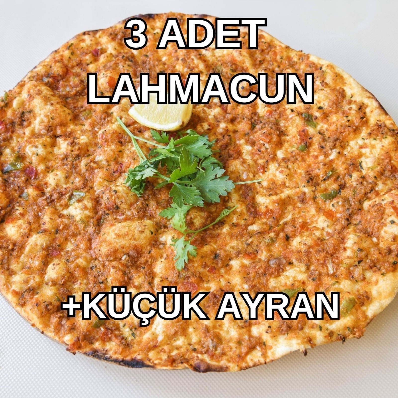 3'lü Lahmacun Menü