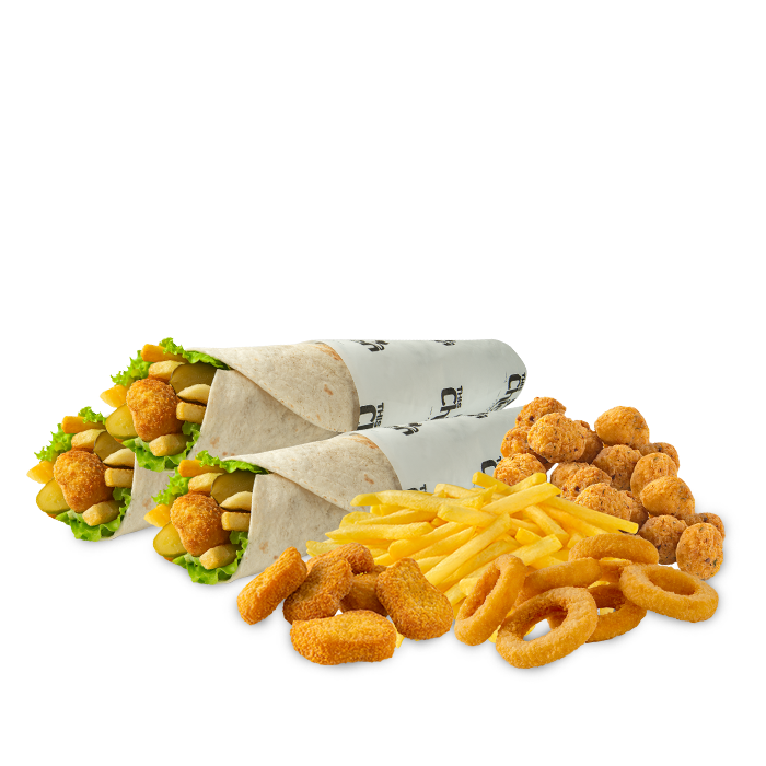 Triple Chicken Roll Menü