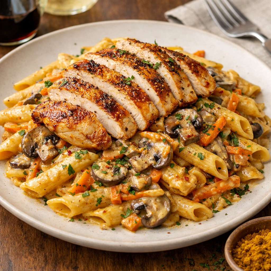 Soya Soslu Tavuklu Penne