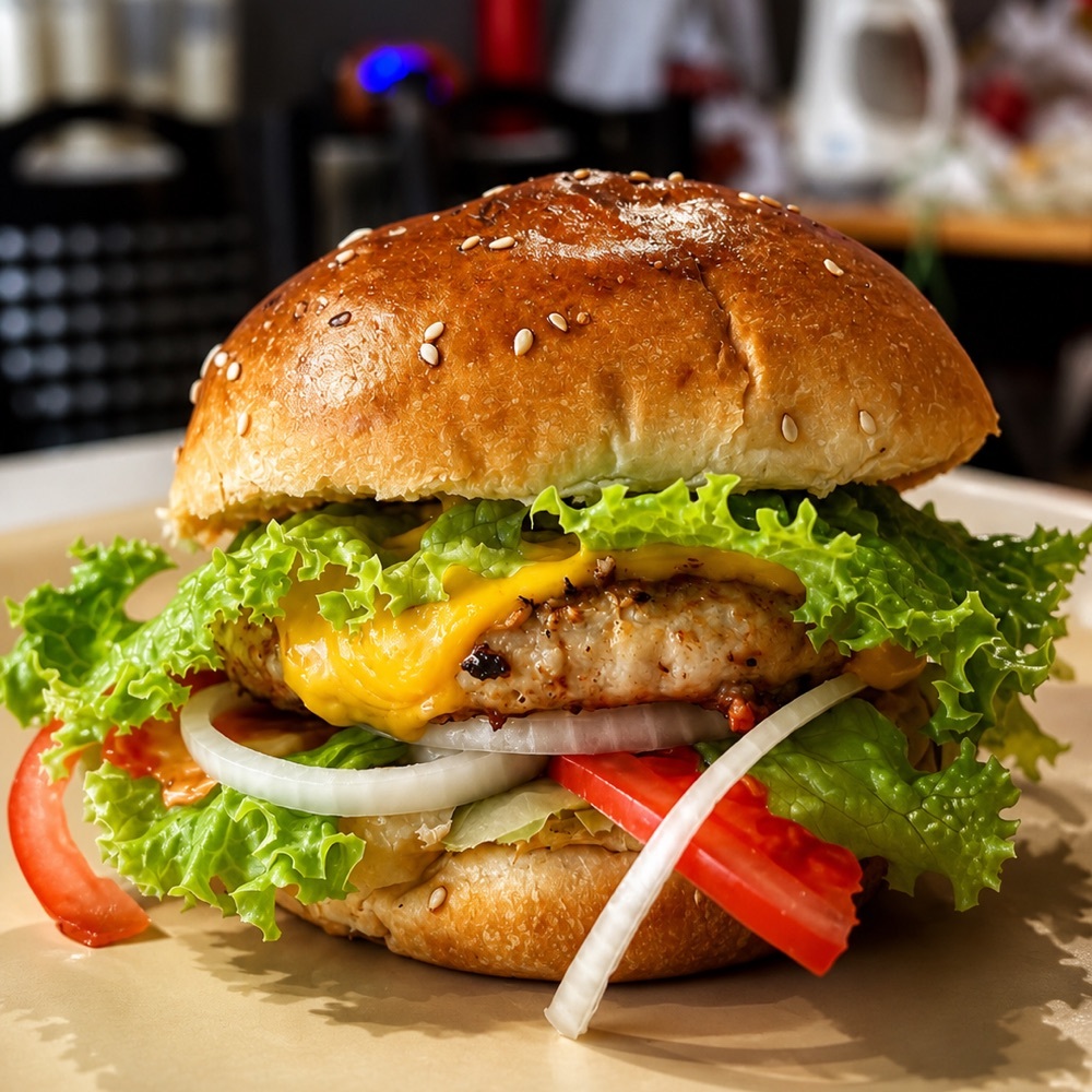 Tavuk Burger Mega boy